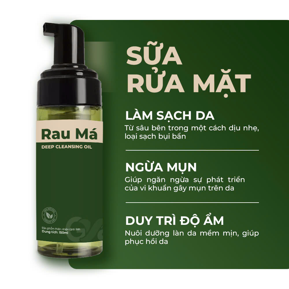 Sữa rửa mặt rau má - Ảnh 2